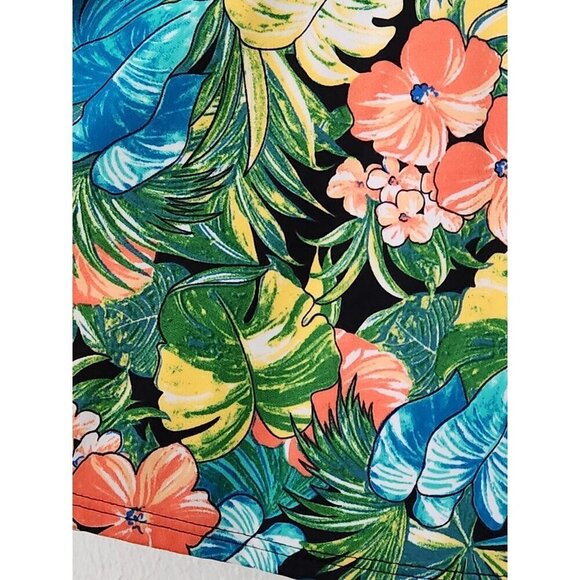 Sans Souci hawaiian tropical skater skirt swim cover up M beach vacation - Picture 2 of 5